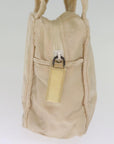 PRD Hand Bag Nylon Beige Auth 75889