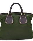 PRD Hand Bag Nylon 2way Khaki Auth 76128