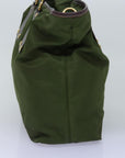 PRD Hand Bag Nylon 2way Khaki Auth 76128