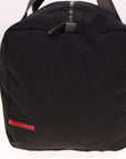 PRD Boston Bag Nylon Black Gray Auth 76178