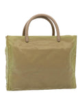 PRD Hand Bag Nylon Khaki Auth 76734