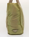 PRD Hand Bag Nylon Khaki Auth 76734