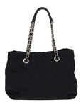PRD Chain Shoulder Bag Nylon 2way Black Auth 76803