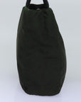 PRD Hand Bag Nylon Khaki Auth 76966