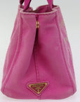 PRD Canapa PM Hand Bag Canvas 2way Pink Auth 76984
