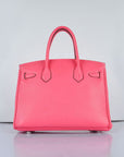 HMS Birkin 30cm Togo leather Handbags Lip Pink Sliver