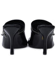 BBERRY 'Peep' Black Leather Sandals Woman