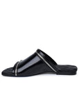 BBERRY Black Leather Slippers Woman