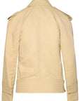BBERRY Beige Paper-Fibre Blend Jacket Woman