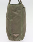 PRD Hand Bag Nylon Khaki Auth 77350