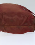 PRD Hand Bag Nylon Red Auth 77352