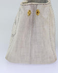 PRD Canapa PM Hand Bag Canvas 2way White Auth 77362