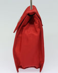PRD Hand Bag Nylon Red Auth 78079