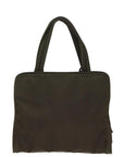 PRD Hand Bag Nylon Khaki Auth 78419