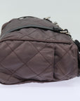 PRD Chain Shoulder Bag Nylon Purple Auth 79154