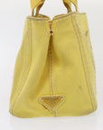 PRD Canapa PM Hand Bag Canvas 2way Yellow Auth 79532