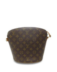 Brown LV Monogram Drouot Crossbody Bag