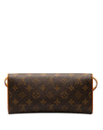Brown LV Monogram Pochette Twin GM Crossbody Bag