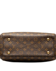 Brown LV Monogram Montaigne MM Satchel