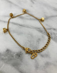 Christian D1OR CD Logo Bracelet Gold Vintage 5fgxjr