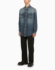 BBERRY Blue Denim Shirt Men