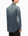 BBERRY Blue Denim Shirt Men