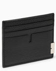 BBERRY Black Leather B Cut Card Case Men