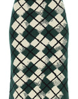 BBERRY "Knitted Diamond Pattern Midi Skirt Women