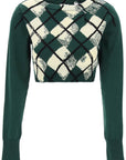 BBERRY "Cropped Diamond Pattern Pullover Women
