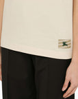 BBERRY Beige Crew-Neck T-Shirt With Logo Women