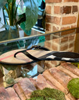 BBERRY Black Check Sandals SZ 38