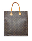 Brown LV Monogram Sac Plat Tote Bag