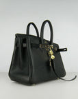 HMS Birkin 25cm Handbag 6068 black golden