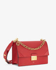 FNDI Kan U Leather Bag Red