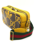GCCI adidas Shoulder Bag Shoulder Bag Leather Pig S Mens Brown / Yellow 702427