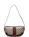 GCCI GCCI GG Supreme Sy Line Shoulder Bag Brown Beige PVC Leather GCCI GCCI
