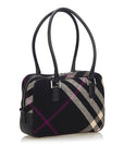 BBERRY Black Wool Fabric Plaid Shoulder Bag United Kingdom