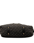 Black LV Monogram Denim Neo Cabby GM Satchel