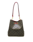 Brown LV Monogram Neonoe MM Bucket Bag