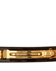 Brown LV Monogram Resin Inclusion Barrette