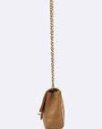 A35731 Camel Caviar Classic S Size Gold One Chain Shoulder Bag CH