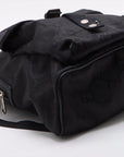 GCCI Grid Nylon Leather Backpack/Rack Black 644992