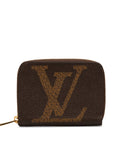 Brown LV Monogram Giant Reverse Zippy Coin Pouch