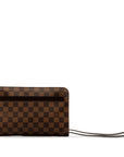 Brown LV Damier Ebene Pochette Saint Louis Clutch Bag