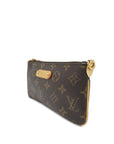 Brown LV Monogram Pochette Milla MM Shoulder Bag