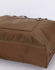 PRD BR4338 BROWN NYLON TOTE BAG, WITH ZIPPER, CARD & DUST COVER