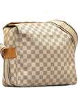 Beige LV Damier Azur Naviglio Crossbody Bag