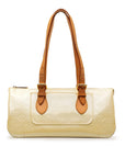 Beige LV Monogram Vernis Rosewood Avenue Shoulder Bag