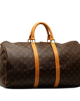 Brown LV Monogram Keepall 50 Travel Bag