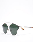 Christian D1OR 3&GQT Sunglasses Leopard Print / Silver Base Metal 145mm